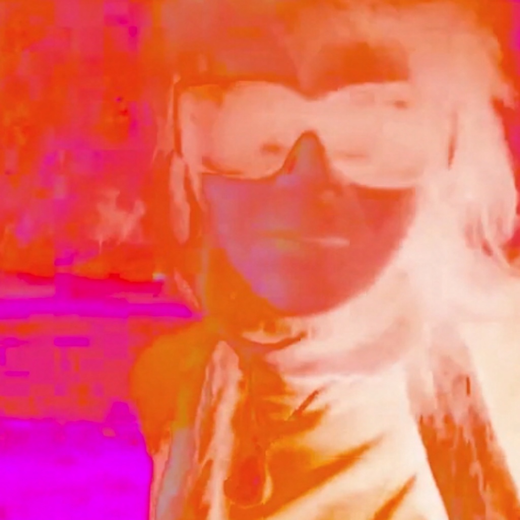 Sarine Voltage spacey-looking still from HEY THERE video